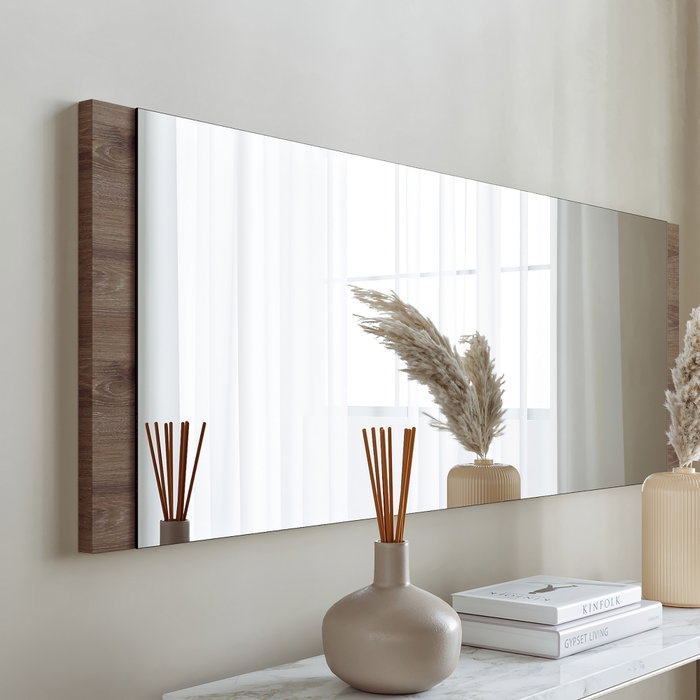 Hanah Home Espejo Decorativo Basic Nogal 40x120 cm
